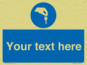 Custom Mandatory Keys Sign